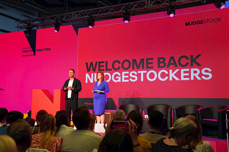 Photo of Tara, Rory, and Dan from Nudgestock
